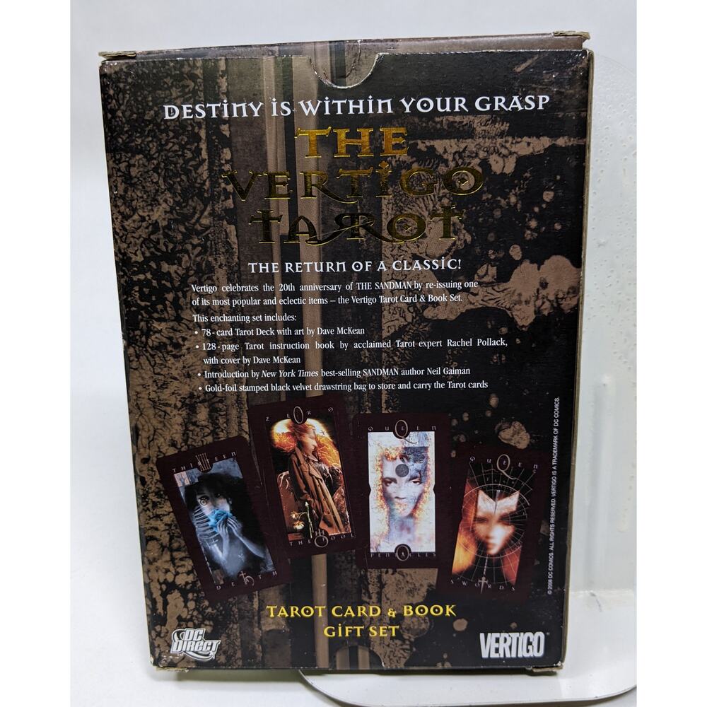 Vertigo Tarot Box Set Deluxe with Black Velvet Bag - Opened but Unused - Picture 7 of 9